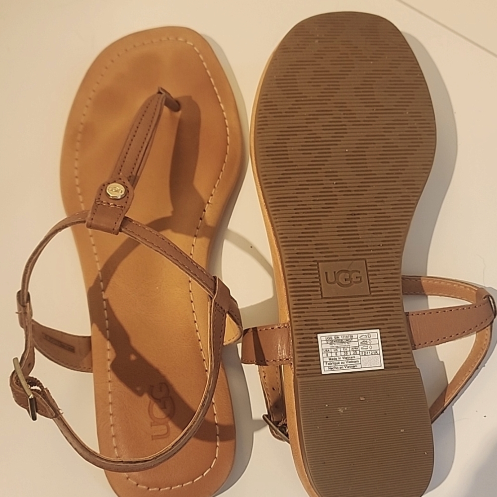 UGG leather sandals :: Sandale De Cuir